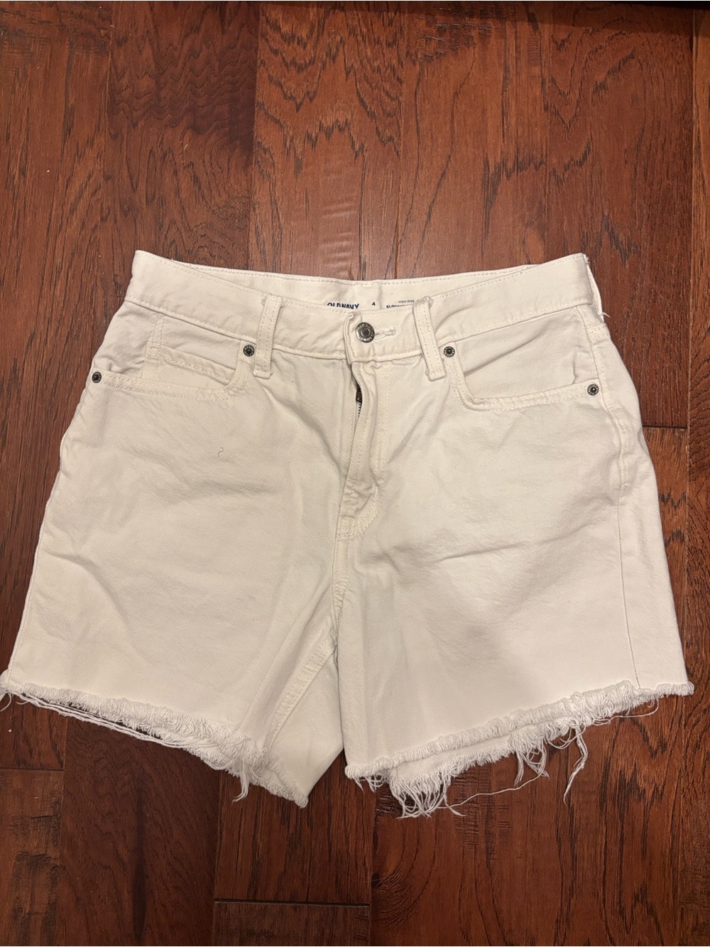 Old Navy White Denim Cutoff Shorts